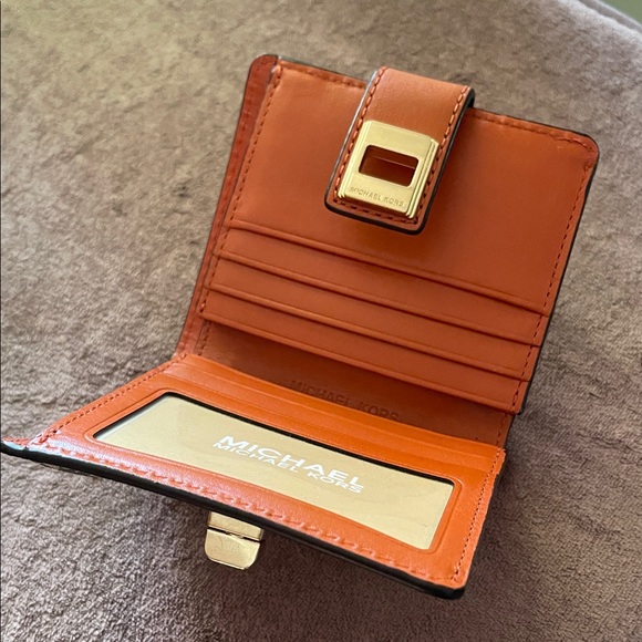 Michael Kors Beige and Brown Monogram Wallet